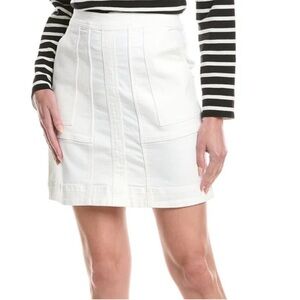 CAbi White Everyday Denim Skirt
